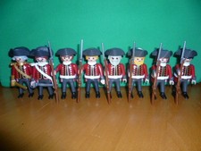 8 Playmobil Garde Soldaten