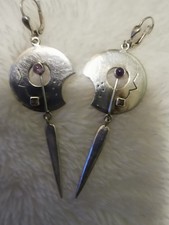 Ohrringe Silber runde Scheiben