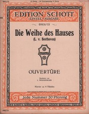 Noten: Die Weihe des Hauses