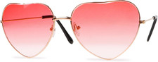 Herzbrille Rosa Lillet Hippie Partybrille JGA 60er 70er 80er