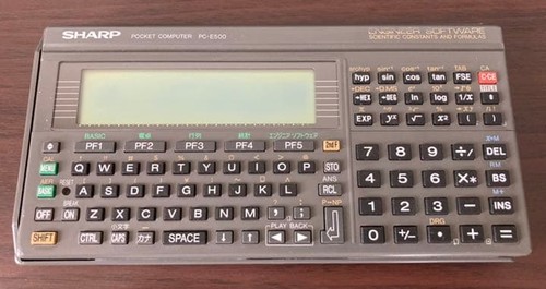 Sharp e500 pocket computer - pocket,