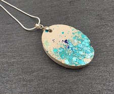 Halskette Beton Handmade Rund