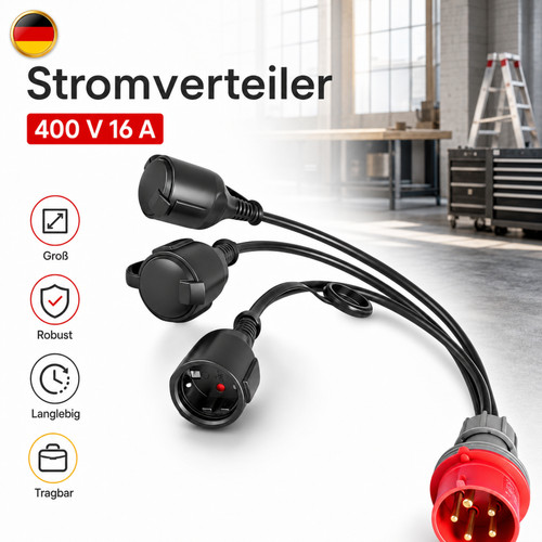 Stromverteiler 400v 16a auf - stromverteiler,