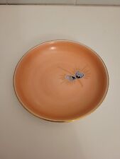 KPM Berlin, Schale, 12x2,5cm, altrosa,Goldrand Ringeldekor, Schmetterling,1.Wahl