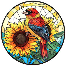 XXL 30X30 car sticker bird