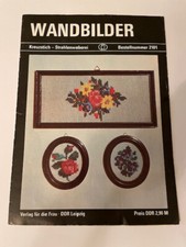 Anleitung für Wandbilder - Kreuzstich,Strahlenweberei - NEU