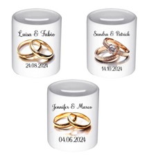 Hochzeit Spardose Personalisiert Name Ring Hochzeit Kasse Sparbüchse Keramik