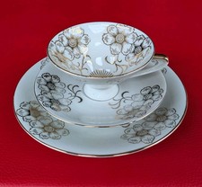 Sammelgedeck Sammeltasse Gedeck Gold Kaffee Tasse Tee Set Florales Blumen Muster