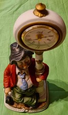 Penner Willi mit Uhr Melody in Motion Porzellan Höhe . Gebraucht Höhe ca 40 Cm.