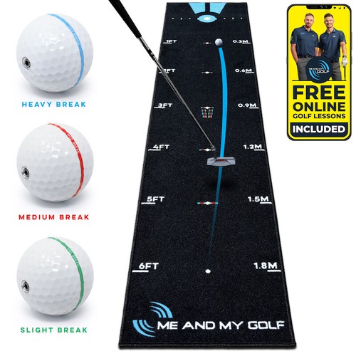 And golf break putt - and, my
