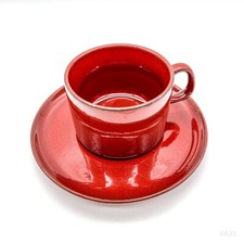 Vintage Melitta Kaffeetasse & Untertasse „Melitta Ceracron“ Made in Germany Rot