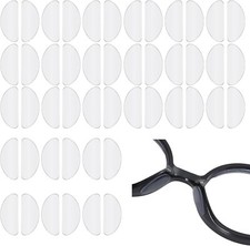 24 Paar Antirutsch Brillen Nasenpads Silikon,Anti Rutsch Nasenpads Brille Selbst