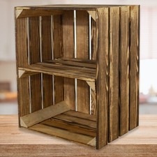 Sparpaket flambierte Holzkiste