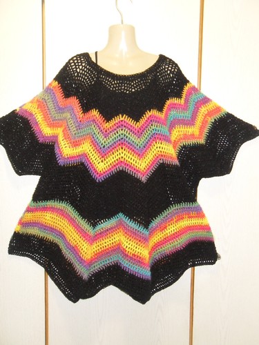Sommer poncho häkeltop - sommer,