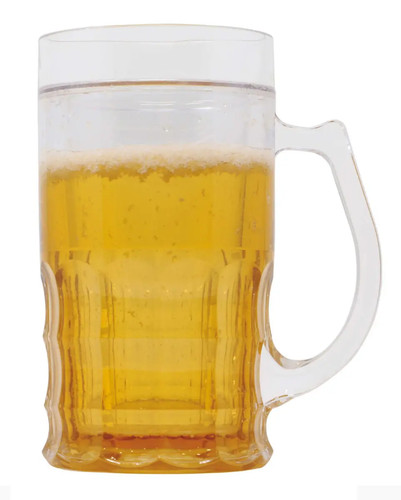 Bierkrug mit scherzbier als - bierkrug,
