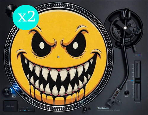 Evil yellow acid smile - yellow, rave