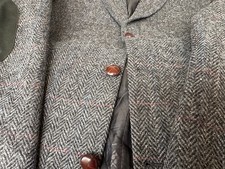 LANG HARRIS TWEED LUXUS HERREN SAKKO gr XXL 106 2XL  woole super gut  