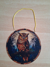 Fensterbild, Acryl, Eule