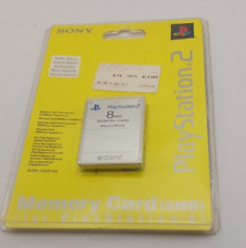 Original Sony PS2 Playstation 2 Memory Card Silber 8MB Neu