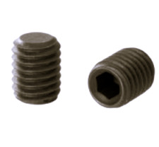 Madenschraube Gewindestift DIN 913 45H (ISO 4026)  M3 M4 M5 M6 M8 Stahl schwarz