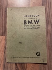 BMW Handbuch für 2 Ltr. 55 PS und 80 PS  Coupé und Kabriolett