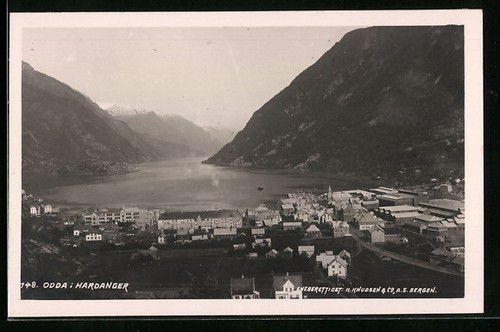 Ansichtskarte odda panorama - ansichtskarte,