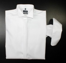 OLYMP LUXOR MODERN FIT Herren Langarm Smoking Hemd weiß Gr. 40 M ÄL 71cm NEU 01