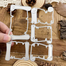 Schriftrolle Etikett Stencil