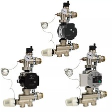 Festwertregelset Wilo oder Grundfos für Fußbodenheizung, Verteilerbalken