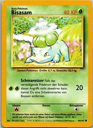 Pokémon bisasam 102 - 44/102, base