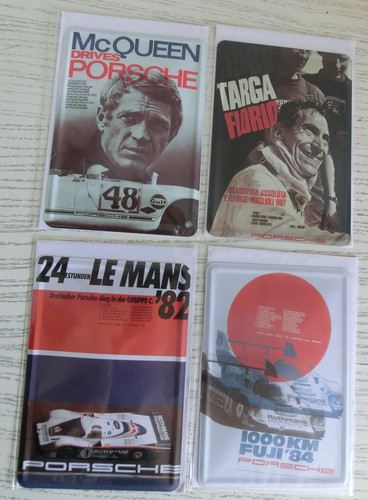 Porsche blechpostkarte - porsche, x