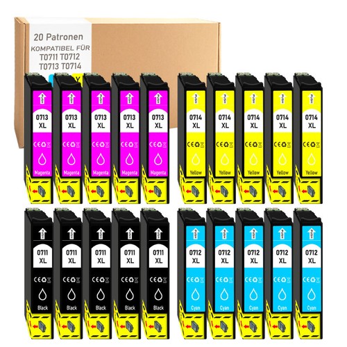 20x tintenpatronen für epson - tintenpatronen,