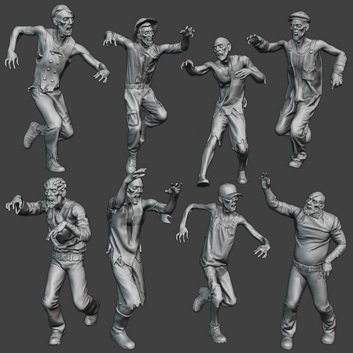 Zombie apokalypse set 8 - -,