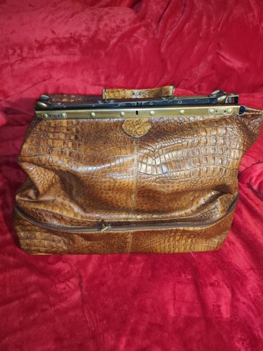 Vintage rindsleder arzttasche - rindsleder,