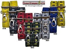 No.7  schicke breite Hosenträger, 4 Karabinerhaken, Zollstock, Maßband und mehr 