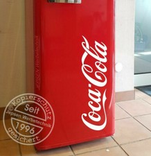 Aufkleber Coca Cola 50cm + 1x in 10cm Gratis dazu- für Kühlschrank Bar