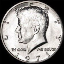 Kennedy Half Dollar 1971 P Mint - bankfrisch