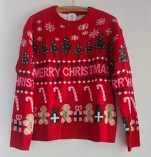 Neu! Damen Pullover Rot Gr.S,Weihnachts-Pullover,Merry Christmas,Weihnachten