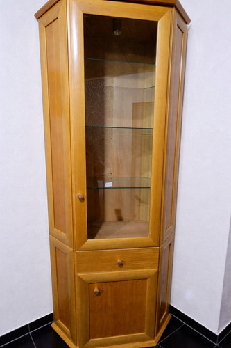 Eckvitrine hochschrank - eckvitrine,