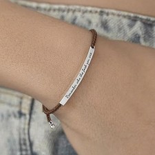 Inspirierendes Armband "Remember Who You Are" - Motivierende Geschenke Schmuck A6G5