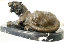Tierbronze- Bronze Tiger auf