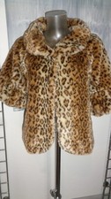Cape Jacke Animalprint Webpelz