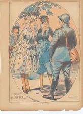 Original alter antiker Druck