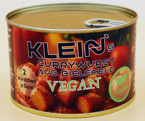 Klein vegane currywurst - vegane,