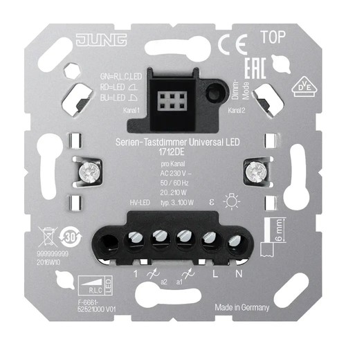 Jung 1712de serien tastdimmer - 1712de, serien-tastdimmer