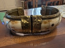 Fuß/Armreif Horn Messing