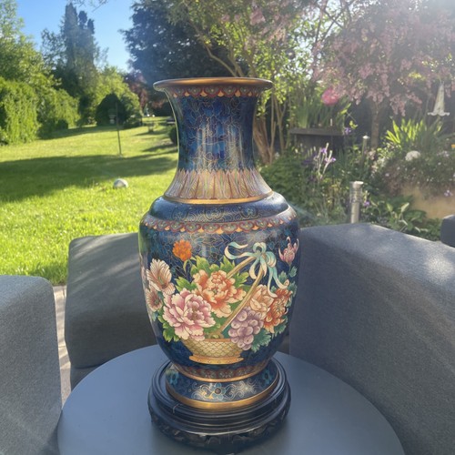 Xxl cloisonné vase sehr - vase,,