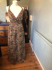 Vintage Polyester Maxikleid