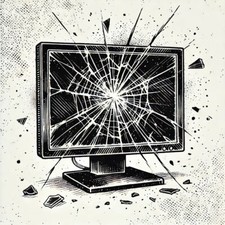 DEFEKT LG UltraGear 24GN53A 23,6 Zoll TN LCD Gaming-Monitor - Mattschwarz/Pianos