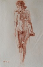 Wolf Thaler Frauenakt stehend